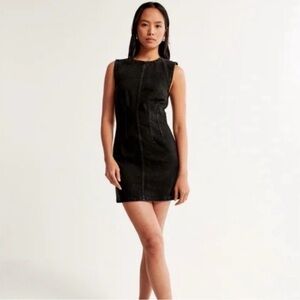 Abercrombie & Fitch Black Denim Dress